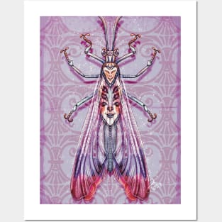 Surreal insects - antlion bride Posters and Art